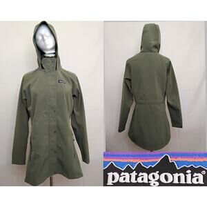 Patagonia Adze Parka Women's S Green Hooded Unlined #Z5235